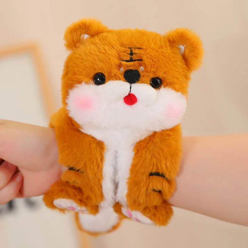 Cute Animal (Red Panda/Fox/Panda/Lion/Monkey/Pig/Dog/Rabbit/Alpaca/Tiger/Monkey/Bear/Cat) Plush Slap Band