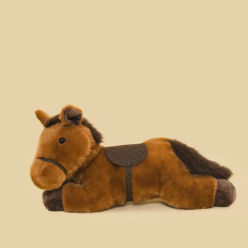 Cute Lying Horse Plush Toys 30/45/60cm