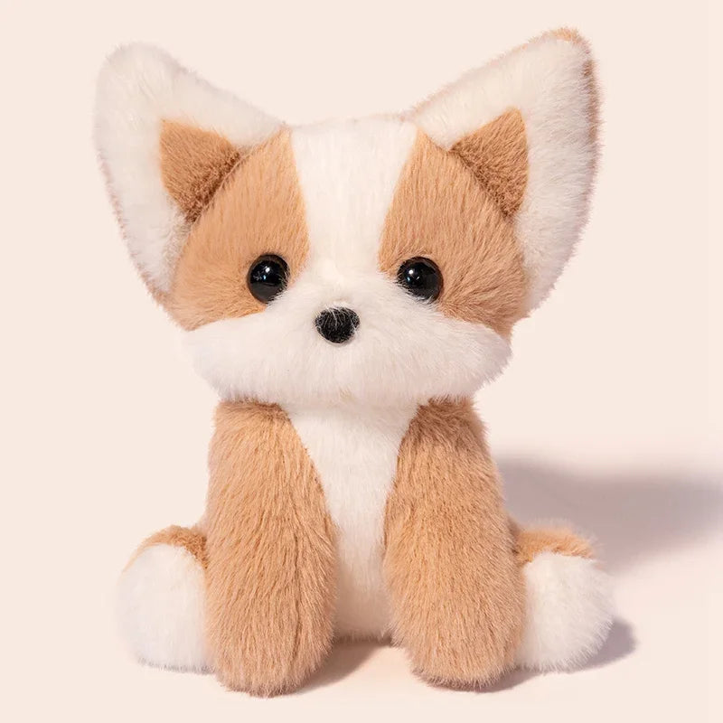 Cute Fox/Cat Plush Toys 20cm - Grey/Brown/Red/Black