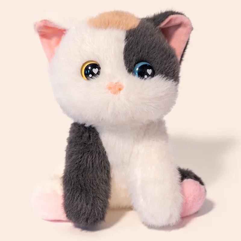 Cute Fox/Cat Plush Toys 20cm - Grey/Brown/Red/Black