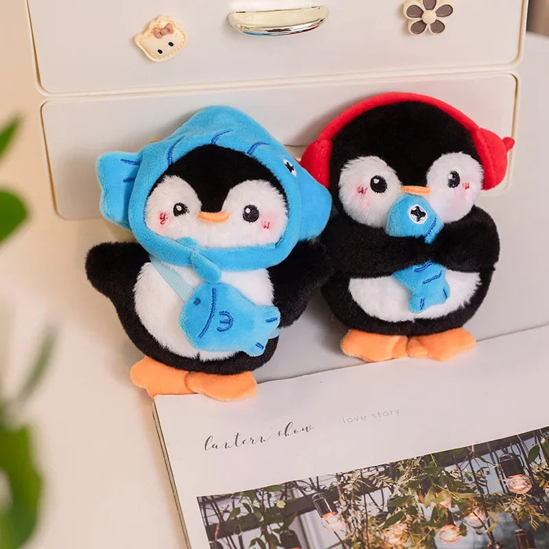 Cute Penguin With Deco Plush Keychains 13cm - 4 Styles