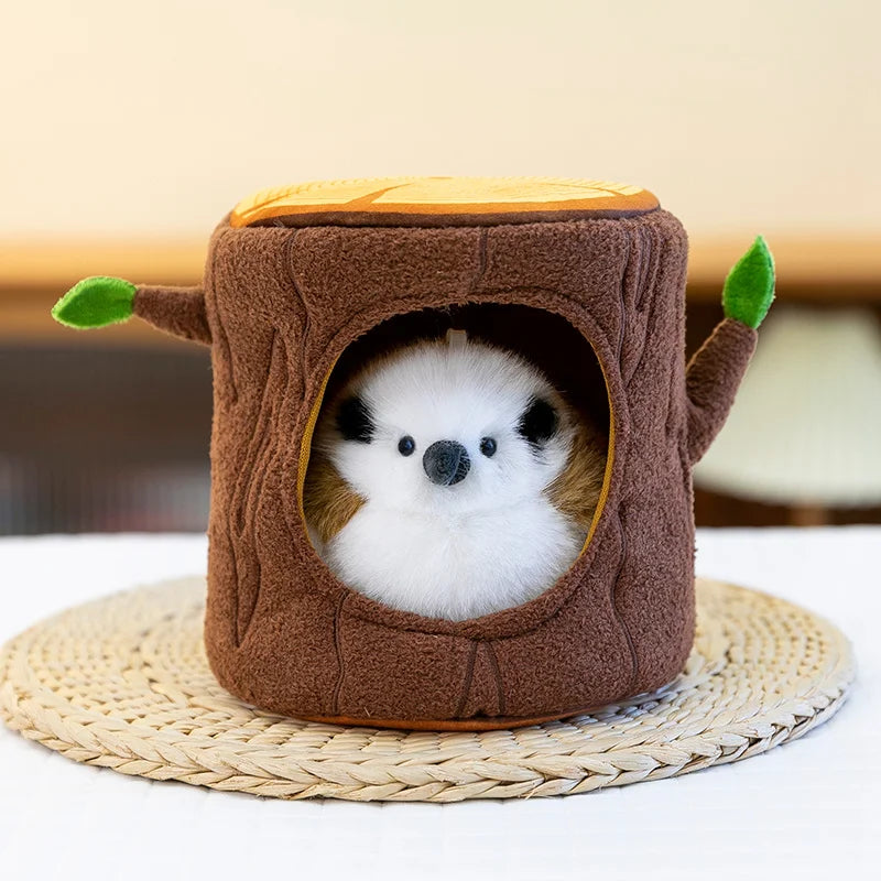 Cute Bird With/Without Leaf/Stump Plush Toys 20cm Or Plush Keychains 12cm