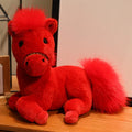Cute Horse Plush Toys 30/35/45cm - Black/Red/White/Brown