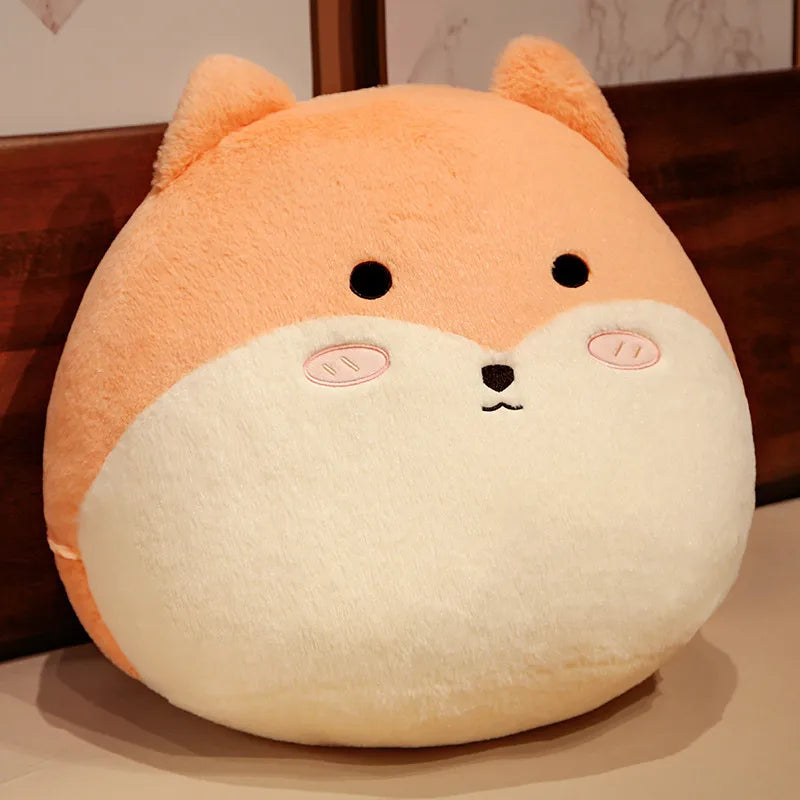 Cute Round Cat/Dog/Rabbit Plush Pillow Toys 30/60cm- 5 Styles