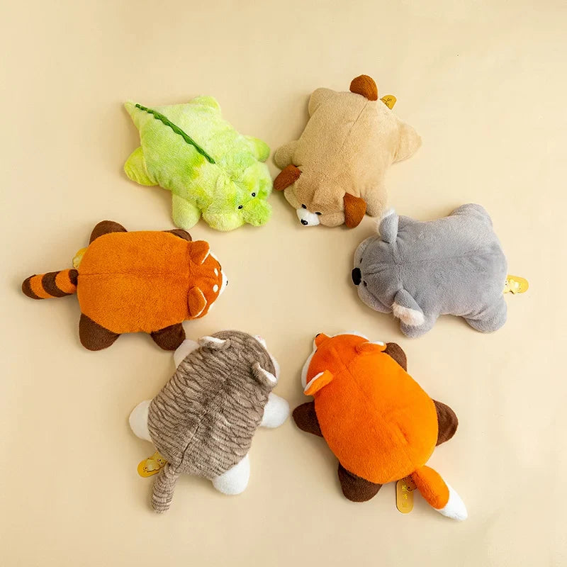 Cute Chubby Animal (Cat/Dog/Fox/Red Panda/Dinosaur/Koala) Plush Toys 45cm