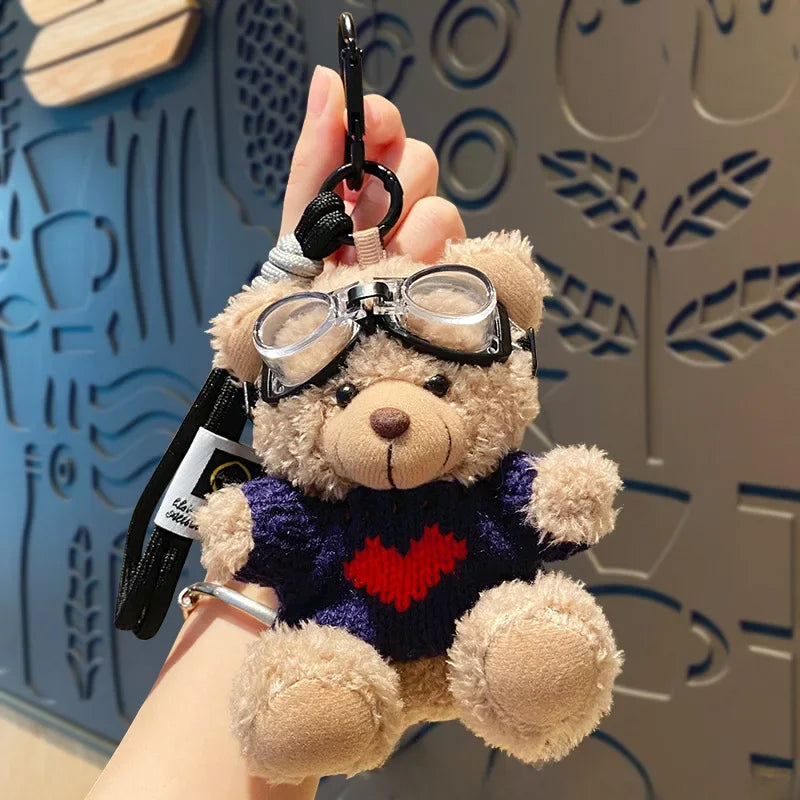 Cute Teddy Bear Plush Keychains - 10 Styles