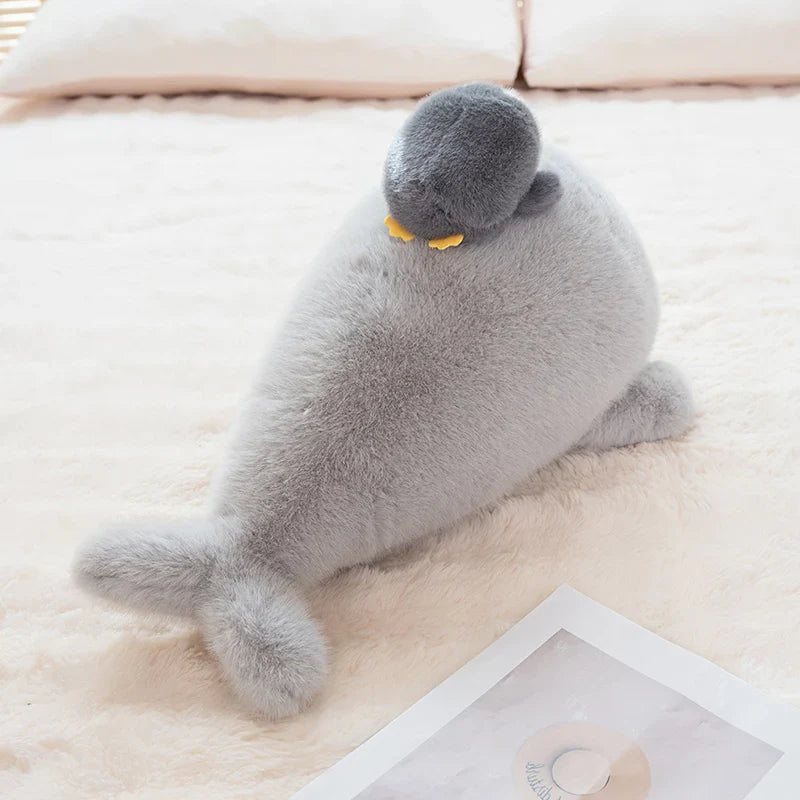 Cute Grey Seal With Penguin Plush Toys 50cm