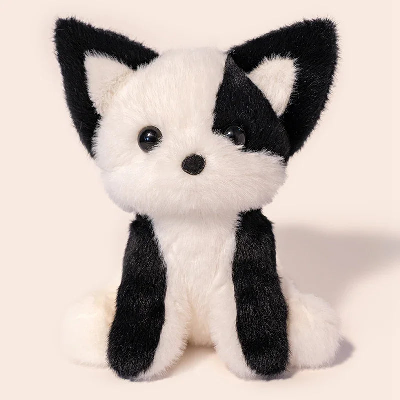 Cute Fox/Cat Plush Toys 20cm - Grey/Brown/Red/Black