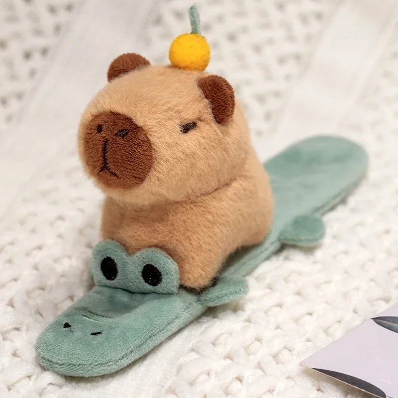 Cute Animal (Dog/Capybara/Cat) Plush Slap Band - 1pc/3pcs