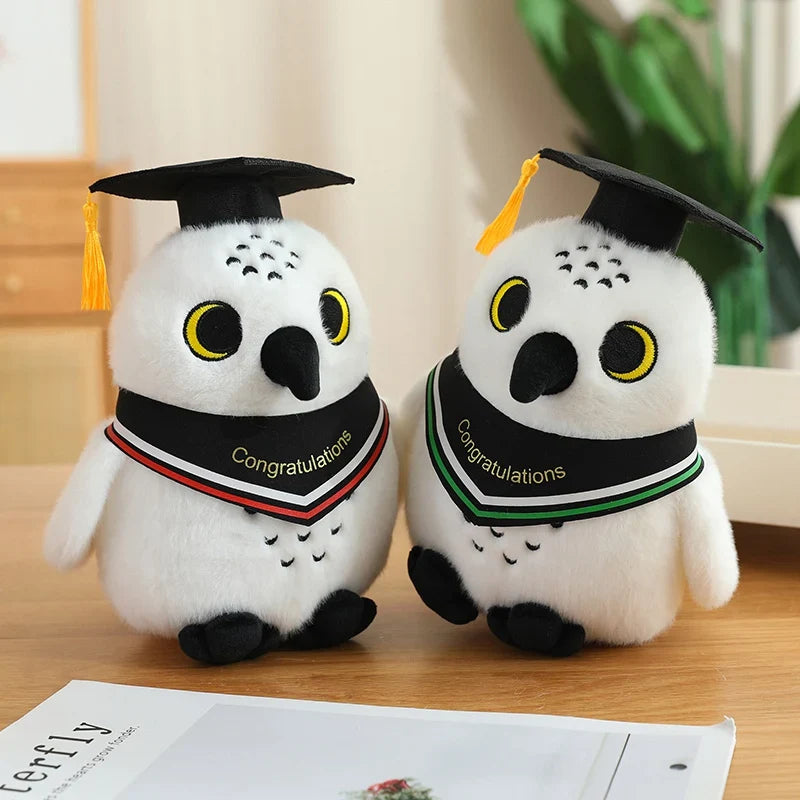 Cute White Owl Graduation Plush Toys 22cm - 7 Styles