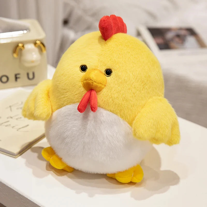 Cute Chicken Plush Toys 25/45/55cm - White/Yellow/Black