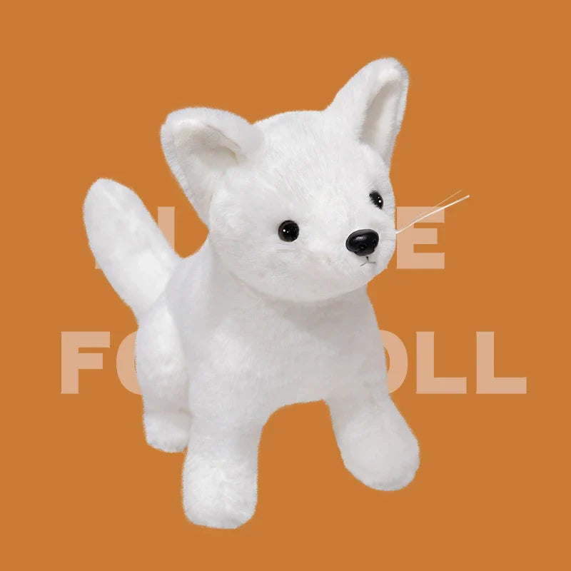 Cute Fox Plush Toys 26cm - Brown/White