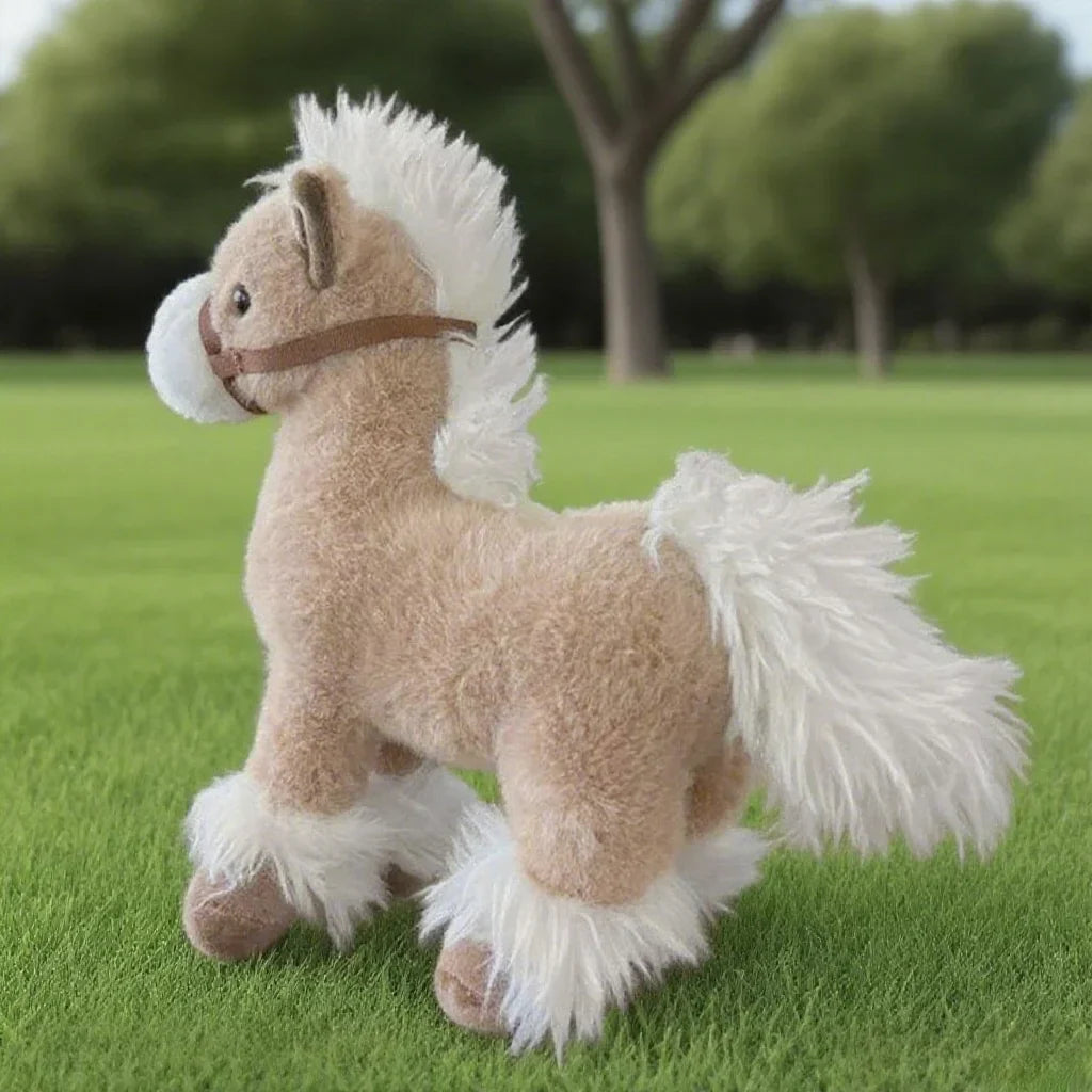 Cute Horse Plush Toys 27cm - Brown/Black/Khaki