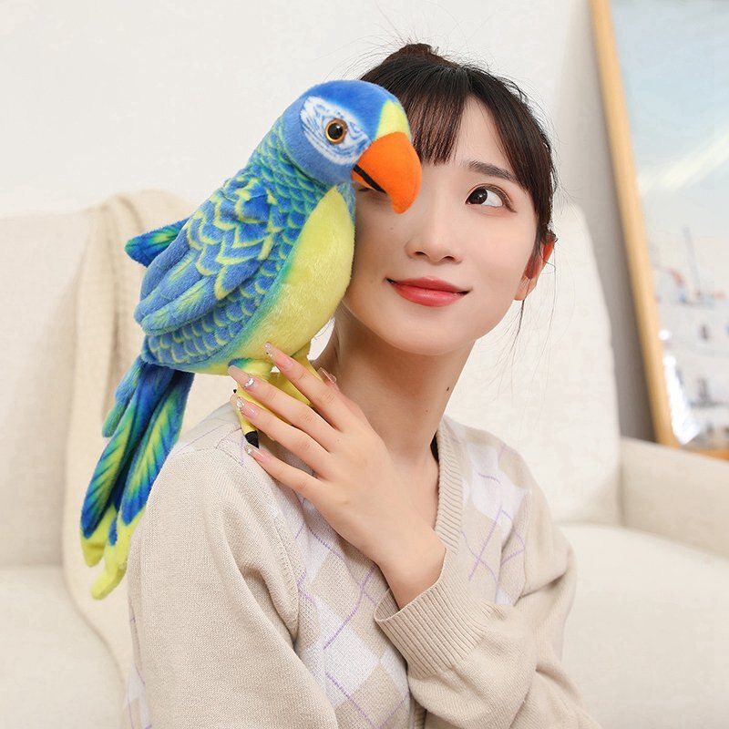 Bird Parrot Lifelike Plush Toys 50cm/70cm - 6 styles