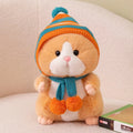 Cute/Kawaii Hamster With Beanie And Scarf Plush Toys 20/30cm - Grey/Brown