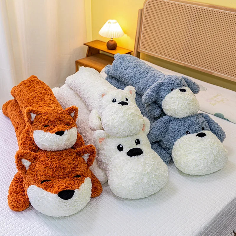Lying Animal(Fox/Dog) Pillow Plush Toys 80/120cm