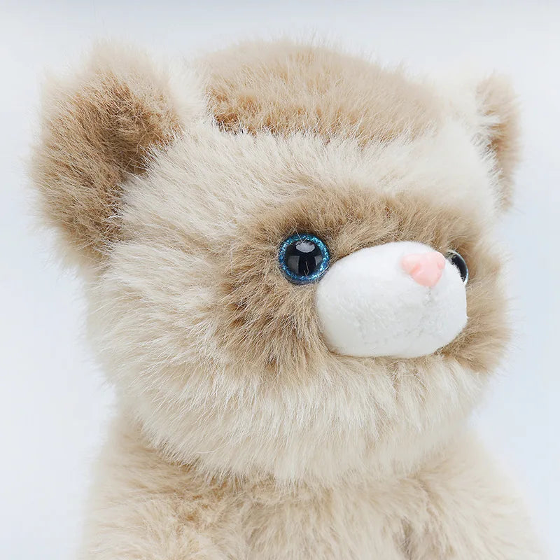 Ferret Lifelike Plush Toy 52cm - White/Brown