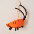 Cute Prawn/Shrimp Plush Keychains 10cm