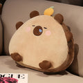 Cute Capybara Hand Warmer Pillow Plush Toys With/Without Blanket -Orange/Pink/Brown
