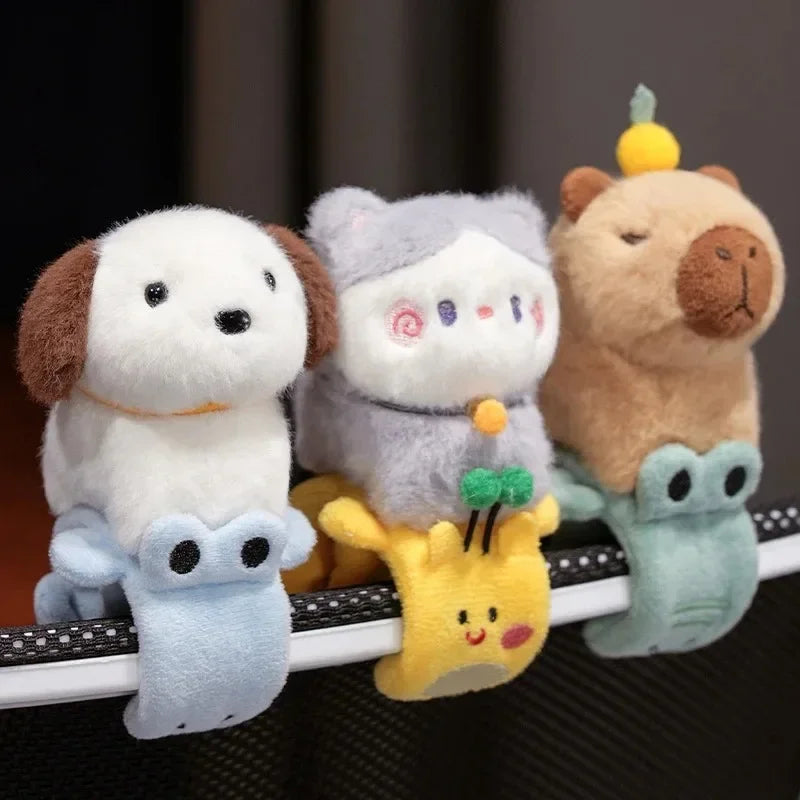 Cute Animal (Dog/Capybara/Cat) Plush Slap Band - 1pc/3pcs