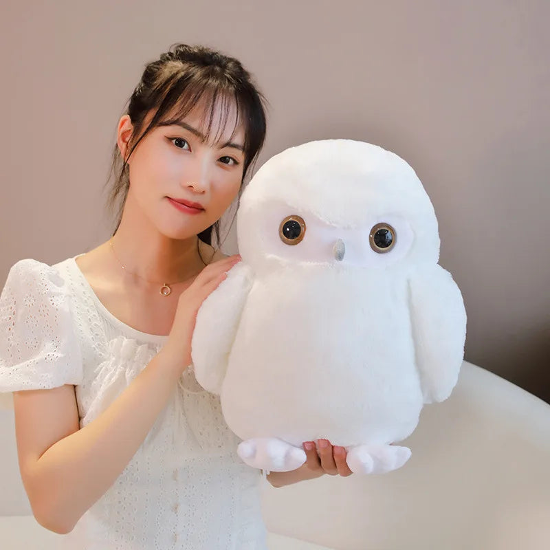 Cute Bird (Owl) Plush Toys 30/40cm - White/Brown