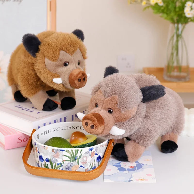 Cute/Kawaii Wild Boar Plush Toys 25/30cm - Grey/Brown