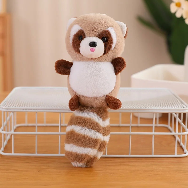 Cute Raccon Plush Keychains 15cm - Grey/Pink/Chocolate/Beige/Camel