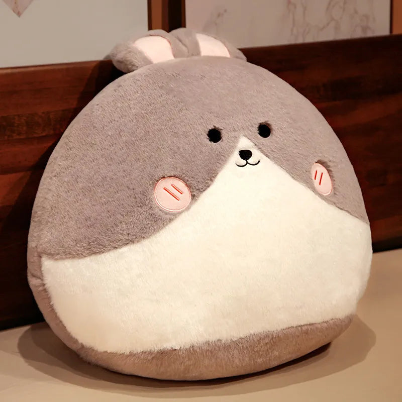 Cute Round Cat/Dog/Rabbit Plush Pillow Toys 30/60cm- 5 Styles