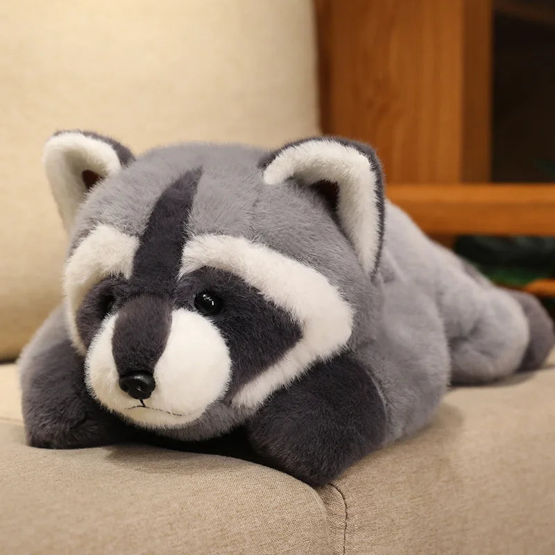 Cute Lying Raccoon/Fox/Red Panda Plush Toys 30/45/65cm