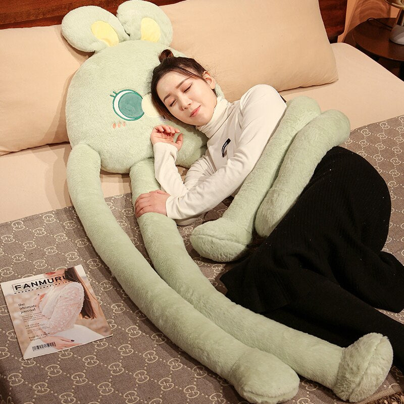 Funny Long Legged Animals(Black Cat/Rabbit/Bear/Penguin) Pillow Plush Toys 100cm/175cm