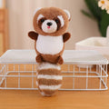 Cute Raccon Plush Keychains 15cm - Grey/Pink/Chocolate/Beige/Camel
