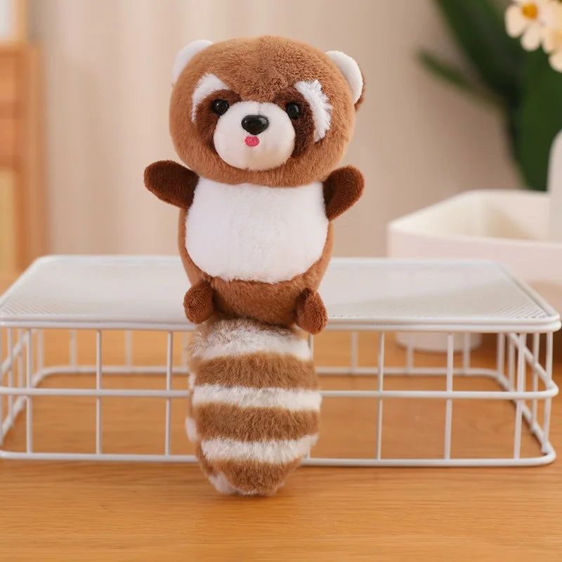 Cute Raccon Plush Keychains 15cm - Grey/Pink/Chocolate/Beige/Camel