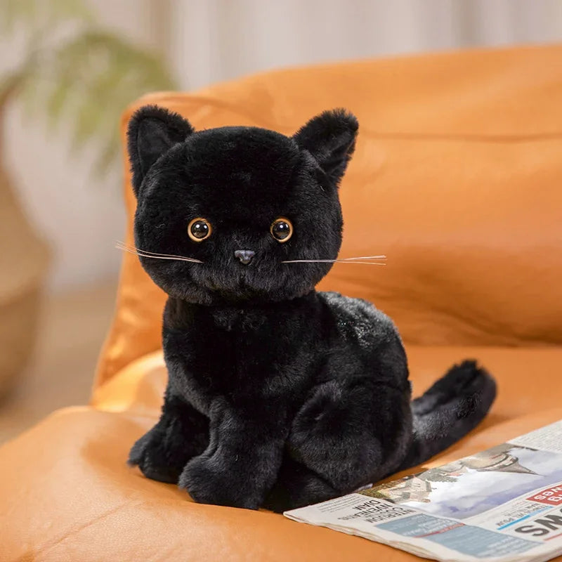 Cute Sitting Cat Plush Toys 25cm (Orange/Black/White/Grey) - 5 Styles