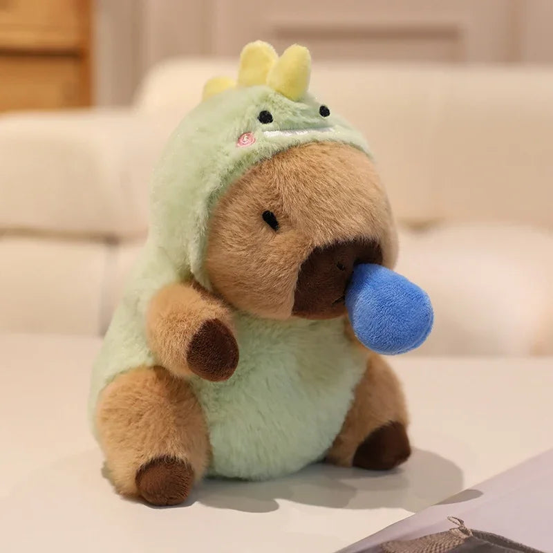 Capybara With Animal (Bee/Pig/Rabbit/Dinosaur/Shark/Firefly) Dress Up Plush Toys 20cm