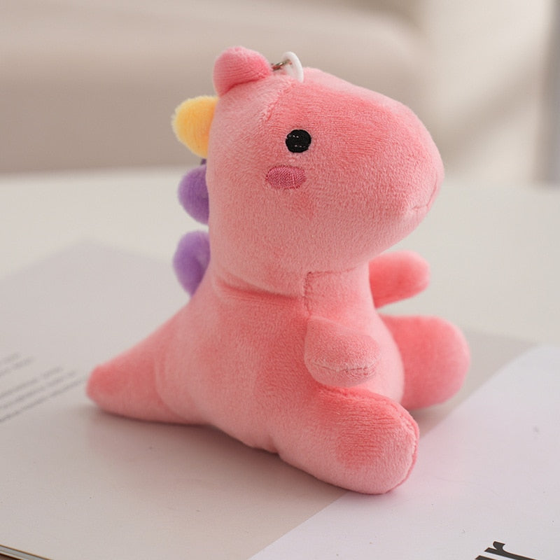 Cute Dinosaur Plush keychains 12cm -  Green/Pink/Blue/Yellow
