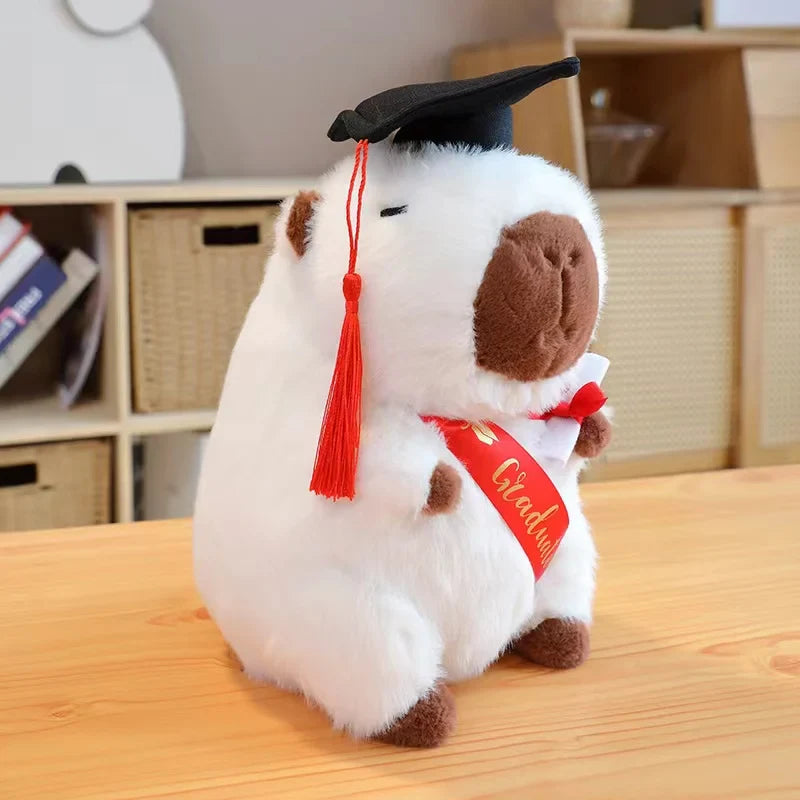 Cute Animal (Capybara/Owl) Graduation Plush Toys - 4 Styles
