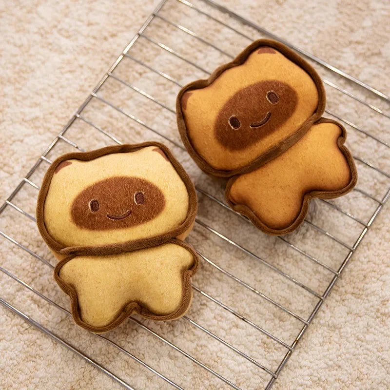Cute Happy/Sad Expression Cat-Cookie Plush Keychain 17cm or Pillow 30/50cm