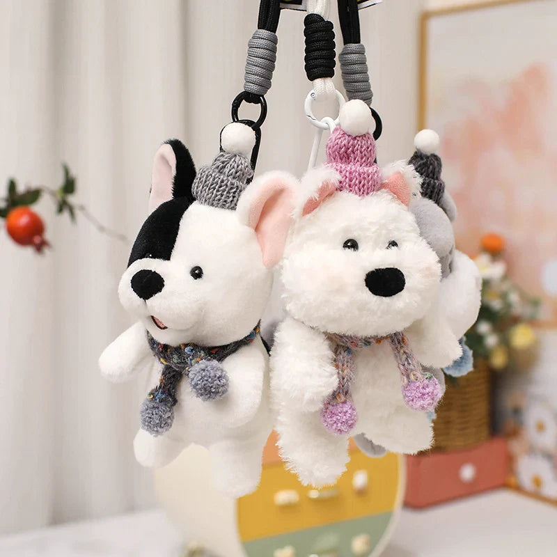 Cute Dog/Puppy Plush Keychains 12cm - 7 Styles