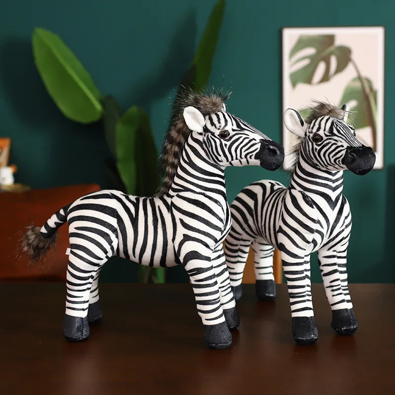 Zebra Lifelike Plush Toys 30cm