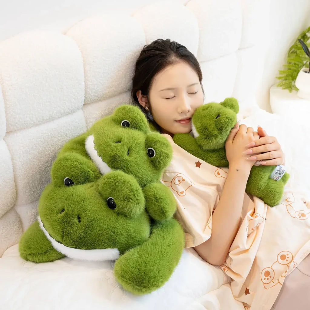 Cute Lying Green Frog Plush Toys 30/45/60cm
