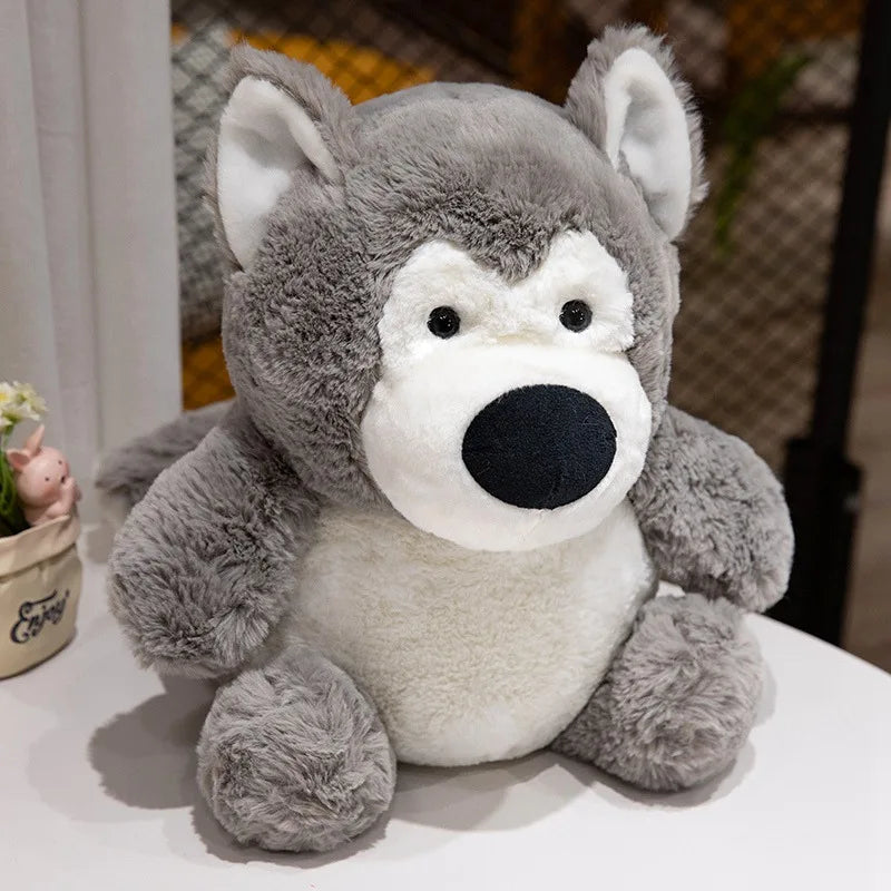 Cute/Kawaii Animal (Panda/Dog/Lion) Plush Toys 30/45/55cm - 4 Styles