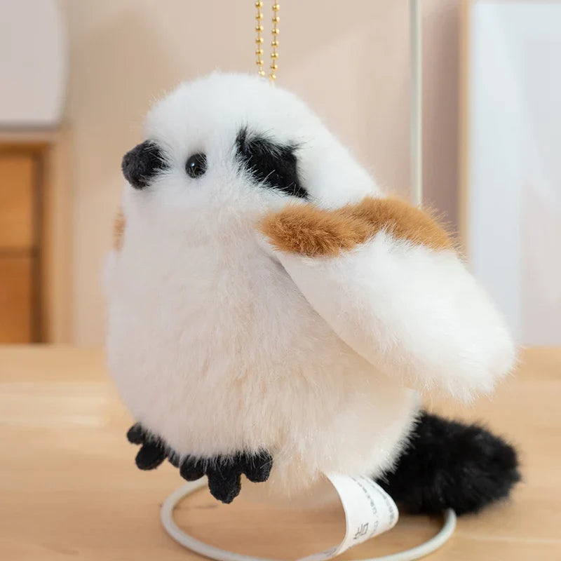 Cute Bird With/Without Leaf/Stump Plush Toys 20cm Or Plush Keychains 12cm