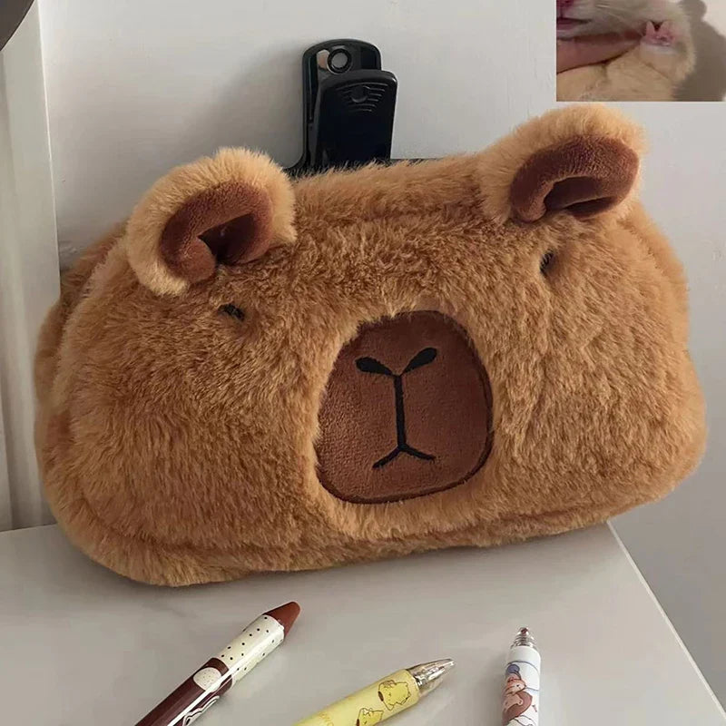 Cute/Kawaii Capybara Pencil Plush Bag
