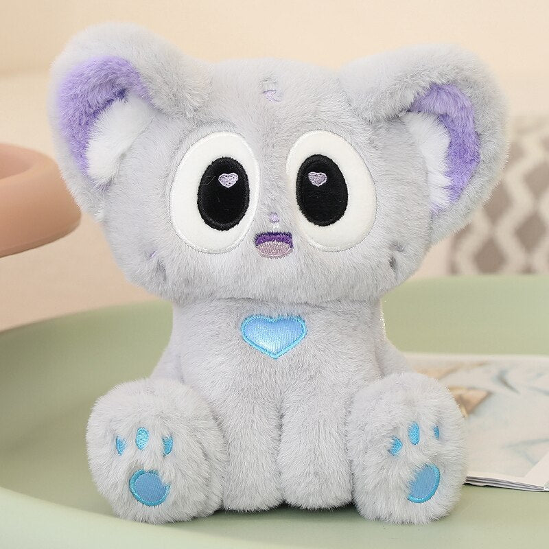 Cute Cat Plush Toys 21cm/30cm/40cm - Black/White/Grey