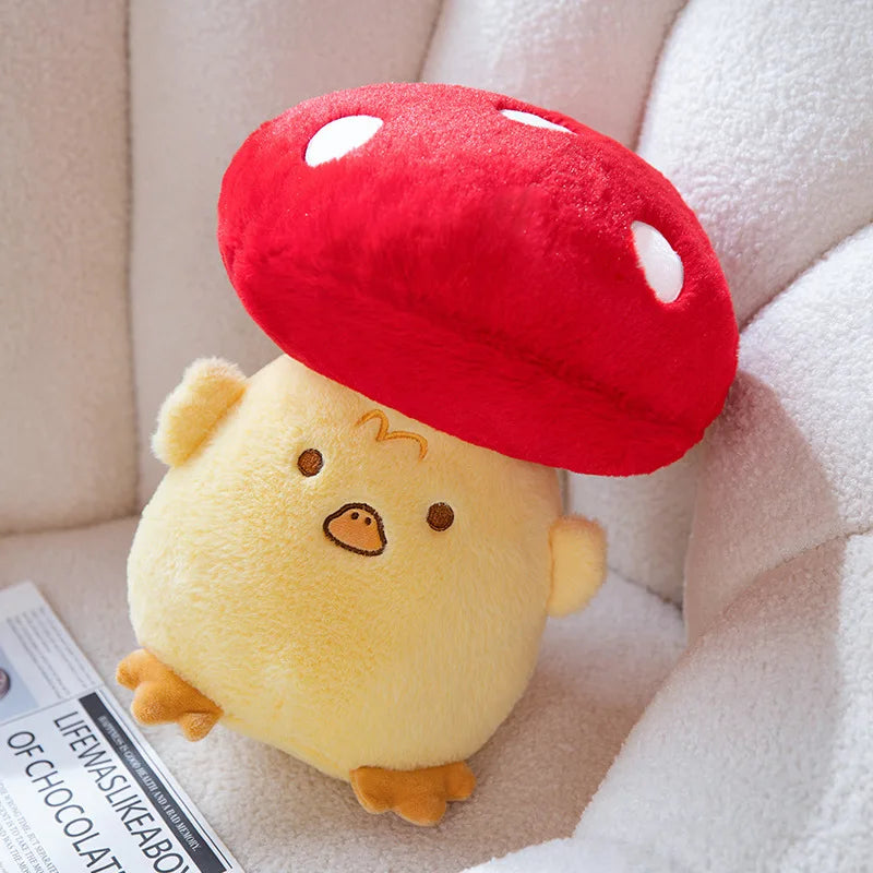 Funny Animal Mushroom Hybrid Plush Toys 32cm - Cat/Duck/Capybara