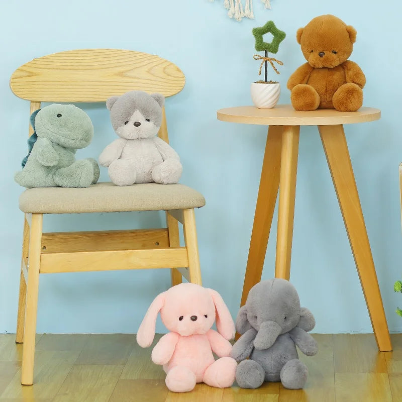 Cute Animal (Elephant/Dinosaur/Bear/Cat/Rabbit) Plush Toys 23cm