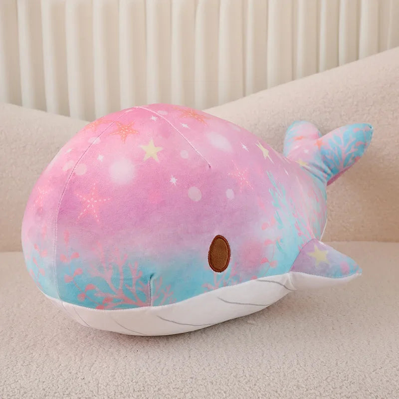 Cute Colourful Whale Plush Toys 40/50cm - Pink/Blue