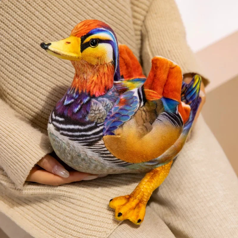 Bird (Lifelike/Realistc Mandarin Duck) Plush Toys 25cm - Brown/Colourful