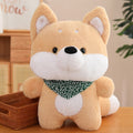 Cute Dog ( Husky/Shiba Inu) with Red/Green Scarf Plush Toys 50/70/90cm