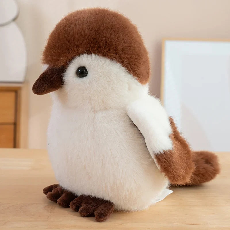 Cute Bird With/Without Leaf/Stump Plush Toys 20cm Or Plush Keychains 12cm